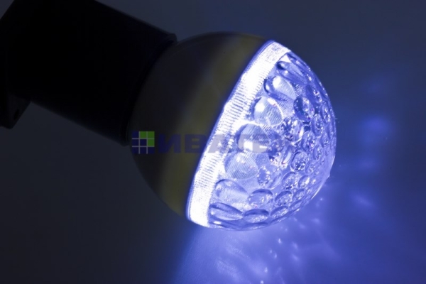 Лампа-шар для новогодней гирлянды "Белт-лайт"  DIA 50 9 LED е27  Синяя  Neon-Night
