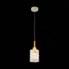 Изображение SLE114503-01 Светильник подвесной Белый, Светлое дерево/Белый, Прозрачный E27 1*60W  интернет магазин Иватек ivatec.ru