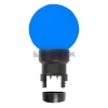 Изображение Лампа шар 6 LED для белт-лайта, цвет: Синий, Ø45мм, синяя колба  интернет магазин Иватек ivatec.ru