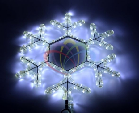 Изображение Фигура световая "Снежинка LED" цвет Белый, размер 45*38 см  Neon-Night  интернет магазин Иватек ivatec.ru