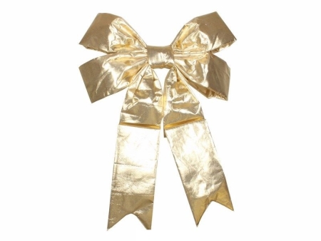 Изображение Елочная фигура "Бантик" 91 см, цвет золотой  интернет магазин Иватек ivatec.ru