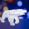 Изображение Акриловая светодиодная фигура "Белый медведь" 100х175см, 3872 светодиода, IP 44, понижающий трансфор  интернет магазин Иватек ivatec.ru