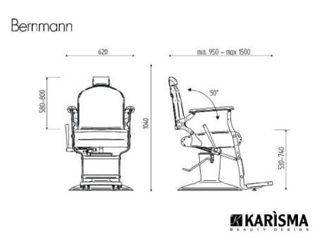 Изображение Мужское кресло BERNMANN SMART Karisma, арт. K456  интернет магазин Иватек ivatec.ru