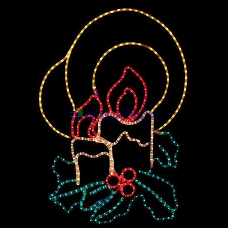 Изображение Фигура "Две свечи", размер 100*75 см  Neon-Night  интернет магазин Иватек ivatec.ru