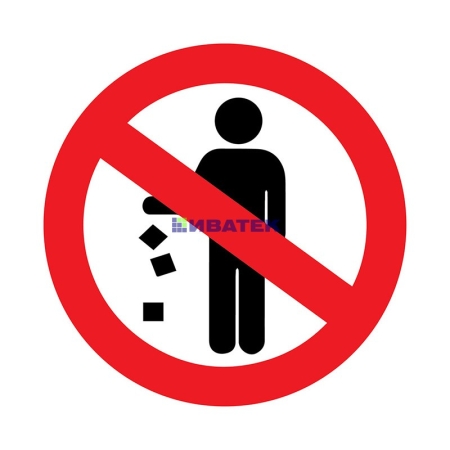 Изображение Наклейка запрещающий знак «Не мусорить» d-150 мм REXANT  интернет магазин Иватек ivatec.ru
