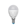 Изображение LED-G45-6W/NW/E14/FR/S Лампа светодиодная Volpe. Форма "шар", матовая колба. Материал корпуса термопластик. Цвет свечения белый. Серия Simple. Упаковк  интернет магазин Иватек ivatec.ru