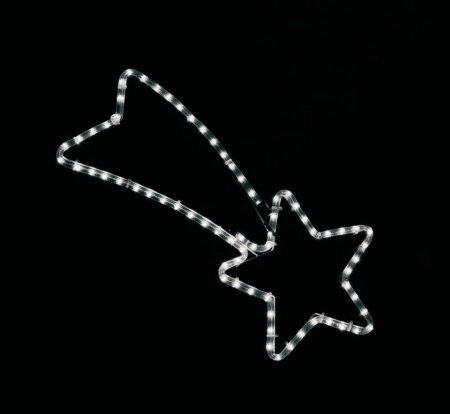 Изображение Каркасная световая фигура 230V, LT008 "комета" белый, 2м LED, 64*29см, IP44  интернет магазин Иватек ivatec.ru