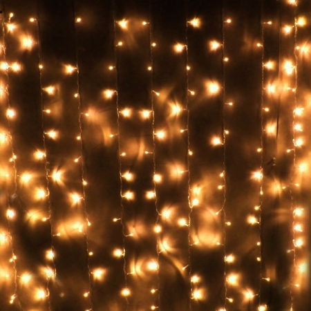 Изображение Гирлянда "Светодиодный Дождь" 2*3 м, свечение с динамикой, прозрачный провод, 230 В, диоды Теплый  Белый  интернет магазин Иватек ivatec.ru