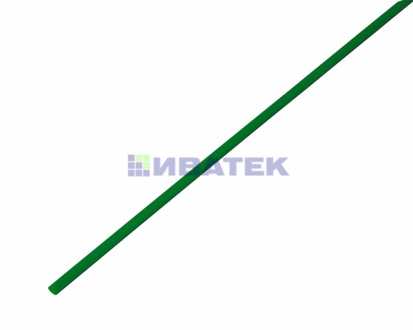 Термоусаживаемая трубка REXANT 2,0/1,0 мм, зеленая, упаковка 50 шт. по 1 м