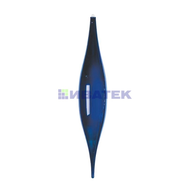 Елочная фигура "Сосулька", 56 см, цвет синий, упаковка 6 шт