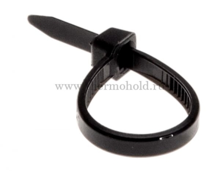 Изображение Хомут-стяжка кабельная нейлоновая REXANT 100 x2,5мм, черная, упаковка 100 шт.  интернет магазин Иватек ivatec.ru