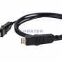 Изображение Шнур HDMI - HDMI с фильтрами, длина 2 метра, угловой 360° (GOLD) (PVC пакет) REXANT  уп 10шт  интернет магазин Иватек ivatec.ru