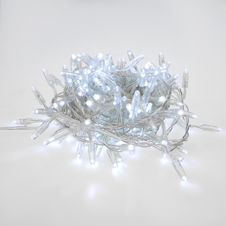 Изображение Гирлянда «Кластер» 10 м, 400 LED, прозрачный ПВХ, IP65, соединяемая, цвет свечения белый NEON-NIGHT  интернет магазин Иватек ivatec.ru