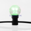 Изображение Гирлянда LED Galaxy Bulb String 10м, черный каучук, 30 ламп*6 LED зеленые, влагостойкая IP54  интернет магазин Иватек ivatec.ru