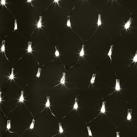 Изображение Гирлянда "Сеть" 1х1,5м, черный ПВХ, 160 LED Белый  интернет магазин Иватек ivatec.ru