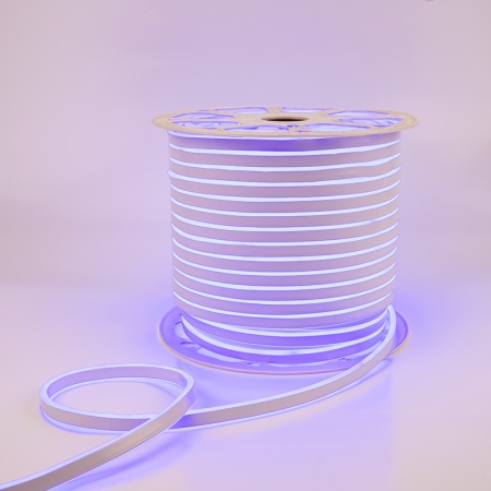 Изображение Гибкий неон LED SMD 8х16 мм, двухсторонний, синий, 120 LED/м, бухта 100 м  интернет магазин Иватек ivatec.ru