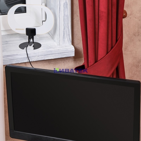 Изображение Антенна комнатная «Активная» с USB питанием, для цифрового телевидения DVB-T2, Ag-715 REXANT  интернет магазин Иватек ivatec.ru