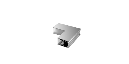 Изображение Угловой L-образный коннектор L5570-L90N для профиля L5570  интернет магазин Иватек ivatec.ru