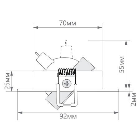 Изображение Светильник точечный "Basic Metal", DL2811 MR16 50W G5.3 "круг", белый  интернет магазин Иватек ivatec.ru