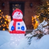 Изображение Акриловая светодиодная фигура «Снеговик в синих варежках» 31х25х59 см, IP65, понижающий трансформатор в комплекте NEON-NIGHT  интернет магазин Иватек ivatec.ru