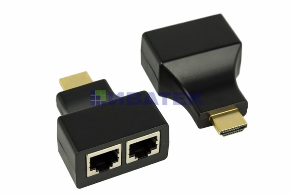 Изображение HDMI удлинитель по витой паре RJ-45(8P-8C)  REXANT  интернет магазин Иватек ivatec.ru