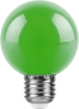 Изображение Лампа светодиодная декоративная (для гирлянд), LB-371 (3W) 230V E27 зеленый для белт лайта G60  интернет магазин Иватек ivatec.ru