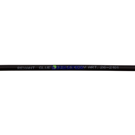 Изображение Термоусаживаемая трубка двухстенная клеевая 3,2/1,6 мм черная REXANT  (уп. 10 шт. по 1 м)  интернет магазин Иватек ivatec.ru