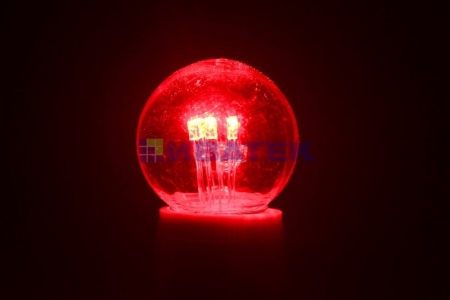 Изображение Лампа для новогодней гирлянды "Белт-лайт" шар LED е27 DIA 45, 6 красных светодиодов, эффект лампы на  интернет магазин Иватек ivatec.ru