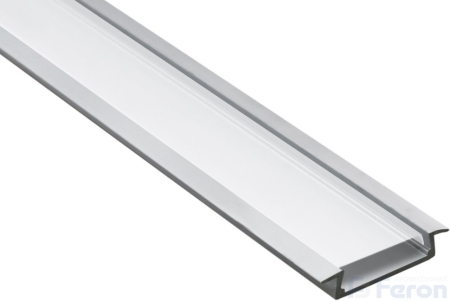 Изображение Профиль для ленты светодиодной  12V, CAB252 встраиваемый широкий, серебро , 2м ( в комплекте 2 заглушки)  интернет магазин Иватек ivatec.ru