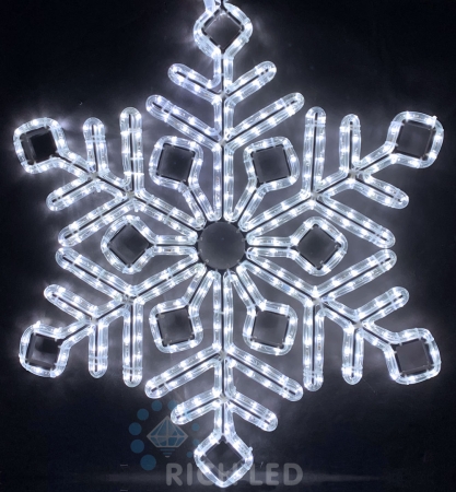 Изображение Светодиодная снежинка, 220 В, постоянное свечение RL-SFDL70-W белый  интернет магазин Иватек ivatec.ru