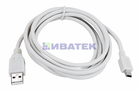 Изображение Кабель USB-mini USB/PVC/white/1,8m/REXANT  интернет магазин Иватек ivatec.ru