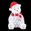 Изображение Акриловая светодиодная фигура "Медвежонок в красном колпаке" 56 см, 200 светодиодов, IP 44, понижающ  интернет магазин Иватек ivatec.ru