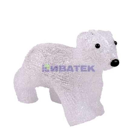 Изображение Акриловая светодиодная фигура "Медвежонок" 24х11х18 см, 4,5 В, 3 батарейки AA (не входят в комплект)  интернет магазин Иватек ivatec.ru