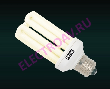 Изображение Энергосберегающая лампа Flesi U 15W Mini 5U 220V E27 2700К (5U) 105x51 I5USNN0152700E27 (в коробке 50 шт.)  интернет магазин Иватек ivatec.ru
