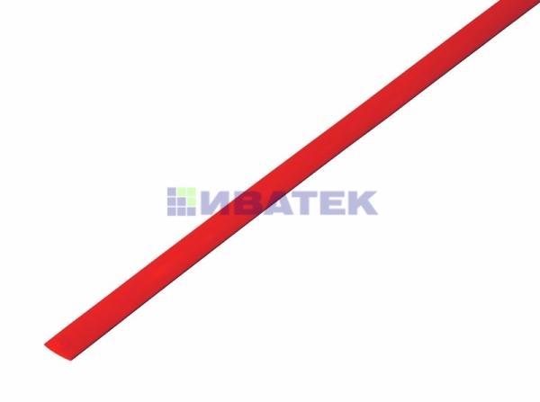 Термоусаживаемая трубка REXANT 4,0/2,0 мм, красная, упаковка 50 шт. по 1 м