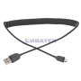 Изображение USB кабель универсальный microUSB шнур витой 1 м черный REXANT  интернет магазин Иватек ivatec.ru