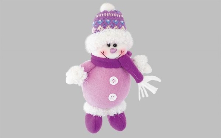 Изображение Мягкая игрушка "Снеговик подвесной в шапочке"  интернет магазин Иватек ivatec.ru