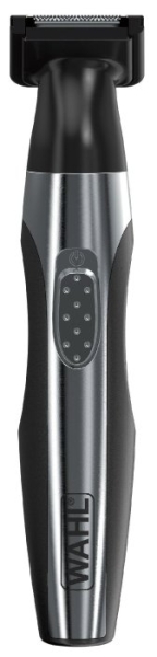 Беспроводной триммер Wahl 5604-035 Quick Style для детальной стрижки, чёрный/cеребро