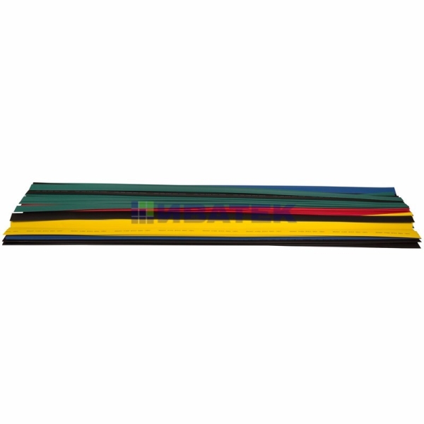 Термоусаживаемые трубки REXANT 15,0/7,5 мм, набор пять цветов, упаковка 50 шт. по 1 м