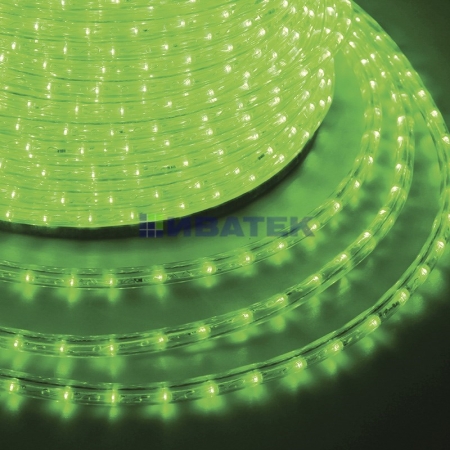 Изображение Дюралайт LED, постоянное свечение (2W) - зеленый, 30 LED/м, бухта 100м  интернет магазин Иватек ivatec.ru