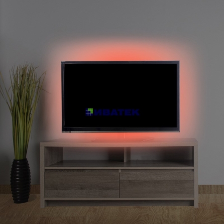 Изображение LED лента с USB коннектором 5 В, 8 мм, IP65, SMD 2835, 60 LED/m, цвет свечения красный  интернет магазин Иватек ivatec.ru