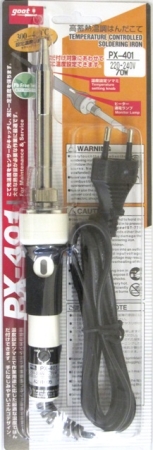 Изображение goot PX-401, паяльник с регулятором температуры; Раб. t=250-450°С (керамический нагреватель)  220В, 70Вт  интернет магазин Иватек ivatec.ru