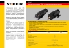 Изображение Вилка IP44, RPG16-21-441  прямая с заземляющим контактом, каучук 250В, 16A, IP44, черная (В 16-001)  интернет магазин Иватек ivatec.ru