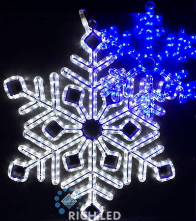 Изображение Светодиодная снежинка, 220 В, постоянное свечение RL-SFDL70-WW теплый белый  интернет магазин Иватек ivatec.ru