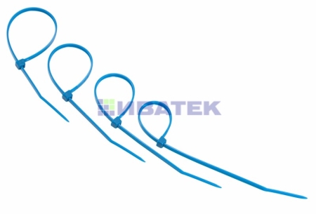Изображение Хомут-стяжка нейлоновая REXANT 150x2,5 мм, синяя,  25 шт/пак, уп 10пак  интернет магазин Иватек ivatec.ru