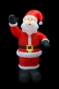 Изображение 3D фигура надувная "Дед Мороз приветствует", размер 240 см, внутренняя подсветка 5 ламп, компрессор  интернет магазин Иватек ivatec.ru