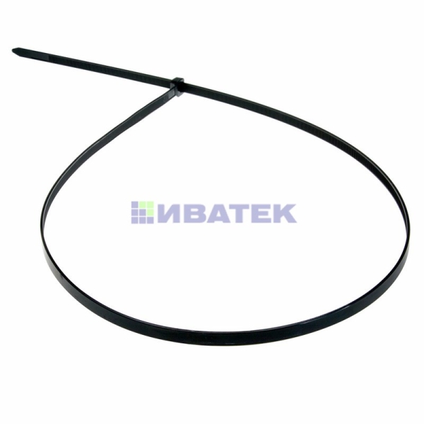 Хомут-стяжка кабельная нейлоновая REXANT 600 x7.6мм, черная, упаковка 100 шт.