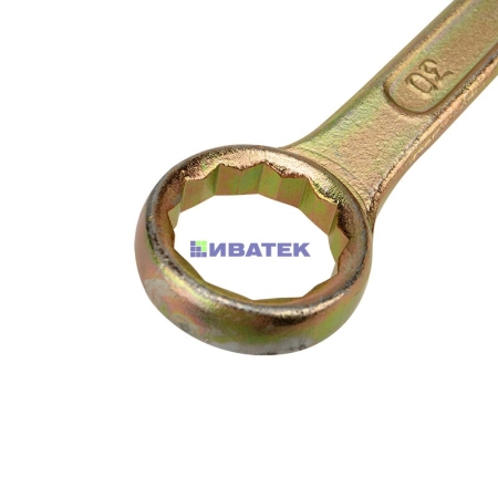 Изображение Ключ комбинированный REXANT 30 мм, желтый цинк  интернет магазин Иватек ivatec.ru