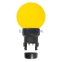 Изображение Лампа шар 6 LED для белт-лайта, цвет: Жёлтый, Ø45мм, жёлтая колба  интернет магазин Иватек ivatec.ru
