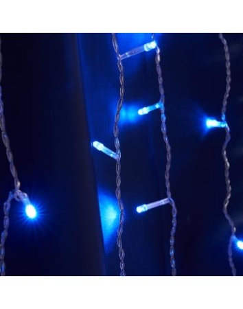 Изображение Гирлянда 230V 160 LED 1,5*1,5м, синий, IP44 , сетевой шнур 3м в комплекте, CL18  интернет магазин Иватек ivatec.ru